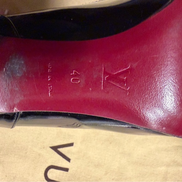Vintage Louis Vuitton Black Heels- AUTHETICATED - Picture 10 of 15